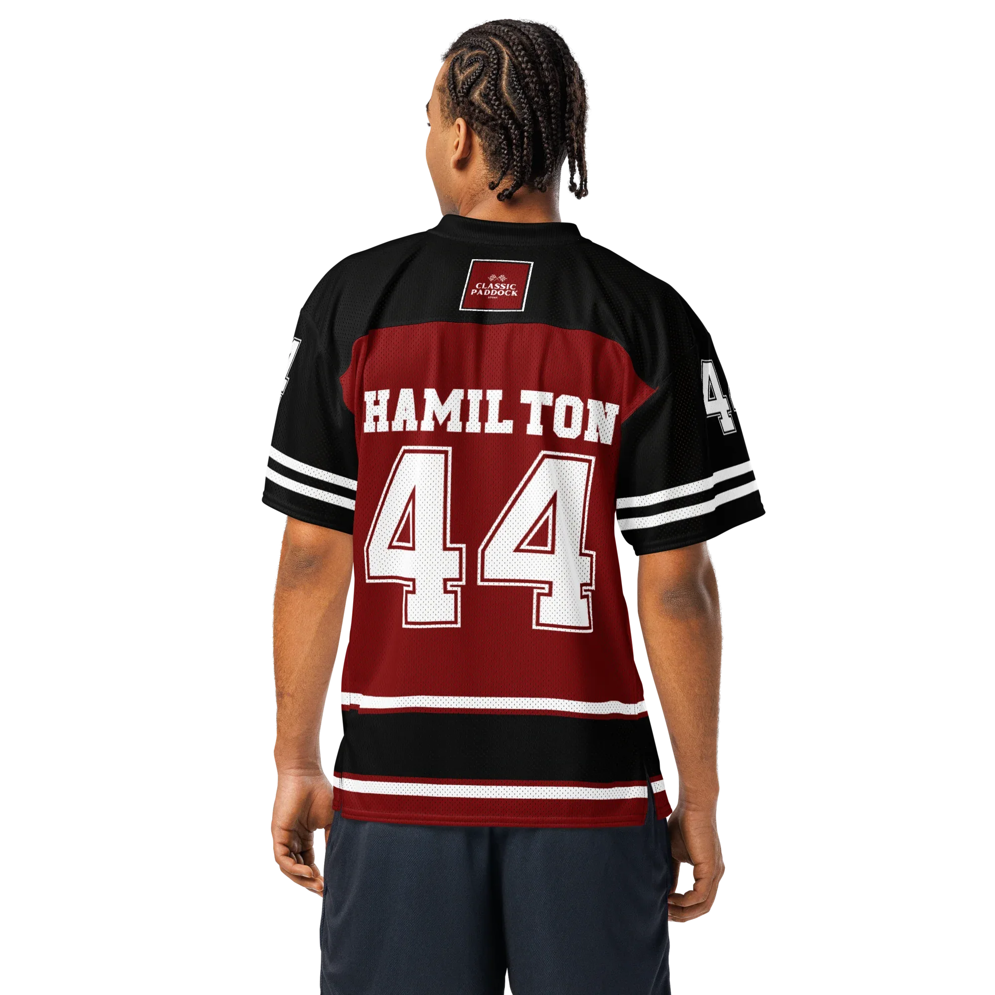 LEWIS HAMILTON NFL JERSEY - DARK RED - ClassicPaddockStore