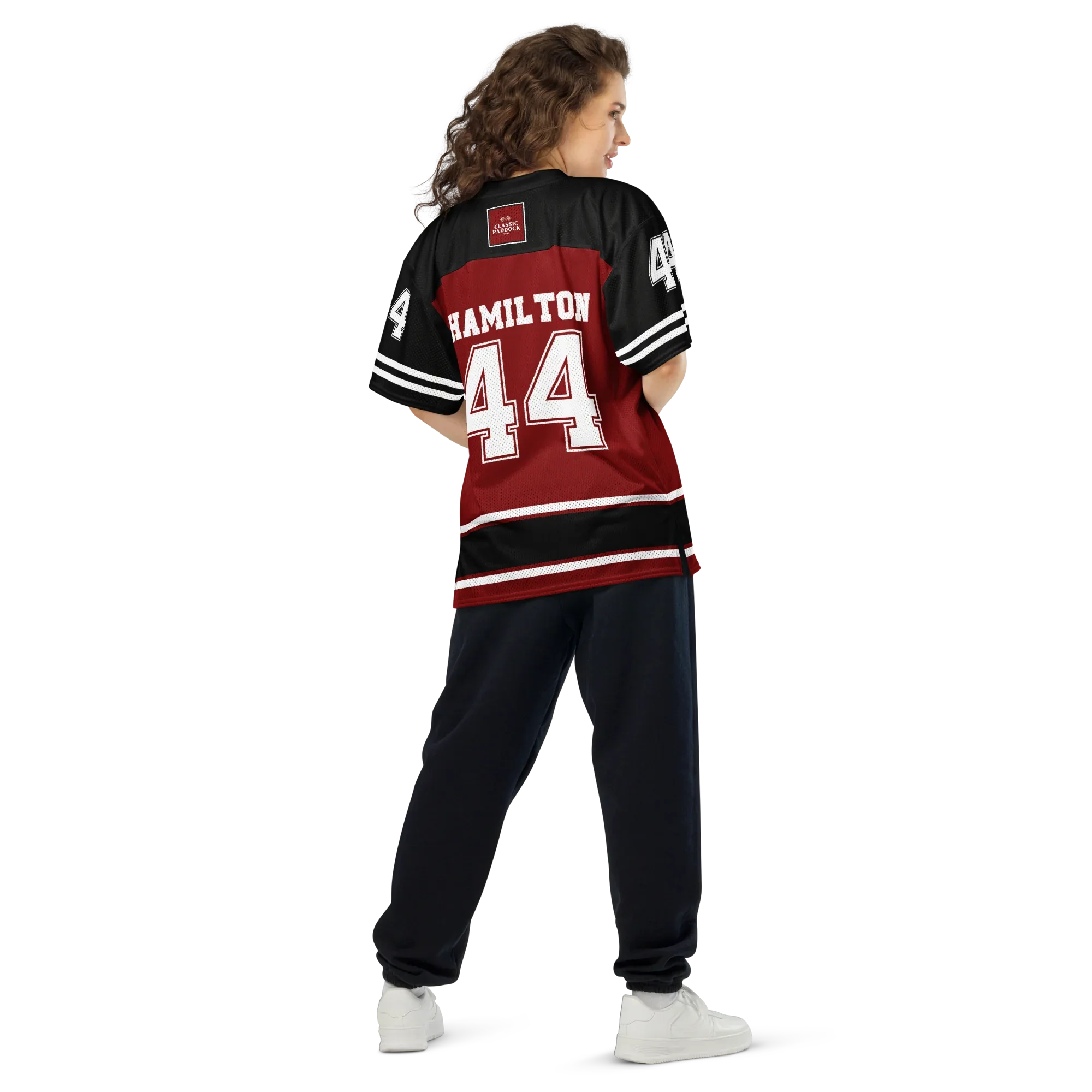LEWIS HAMILTON NFL JERSEY - DARK RED - ClassicPaddockStore