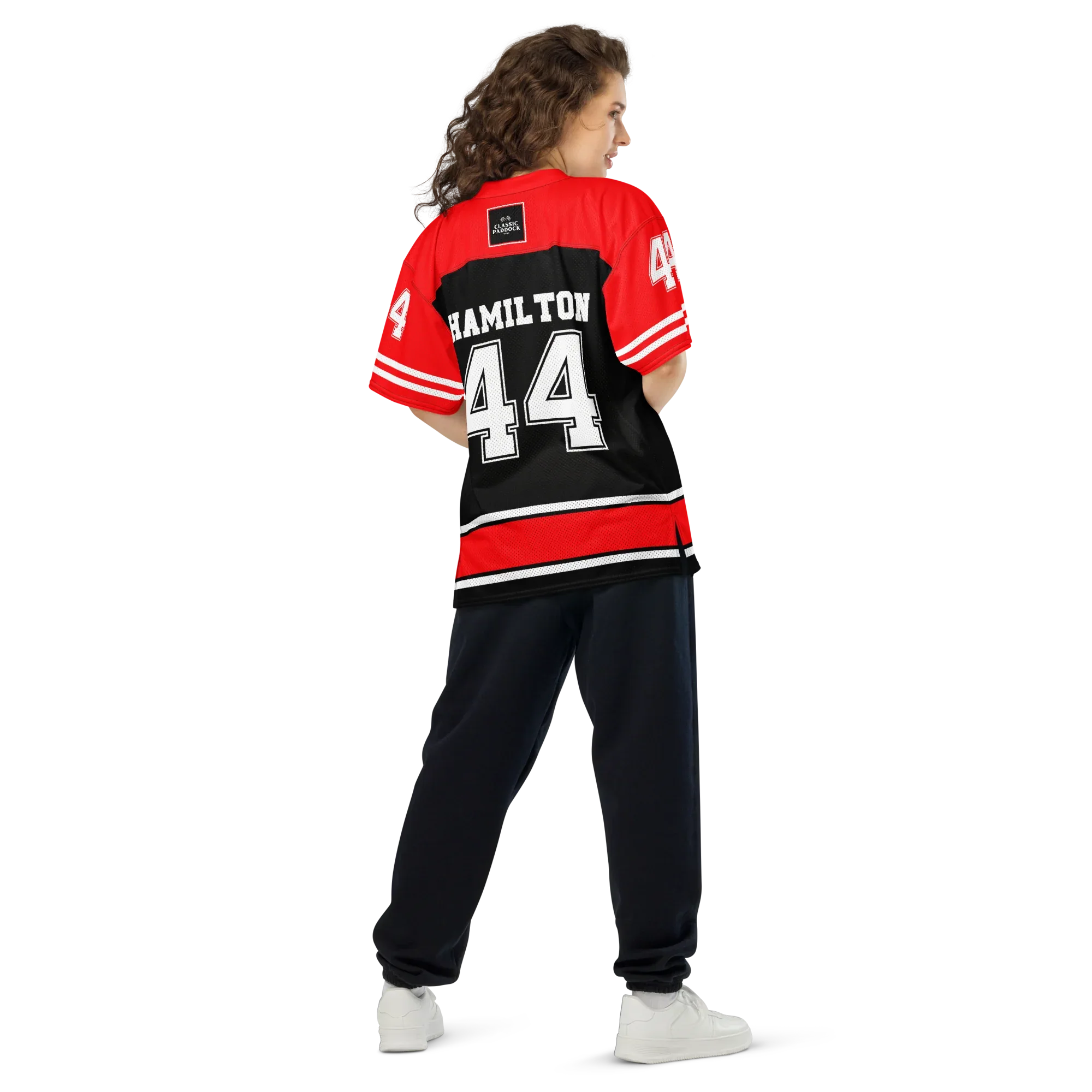 LEWIS HAMILTON NFL JERSEY - BLACK - ClassicPaddockStore