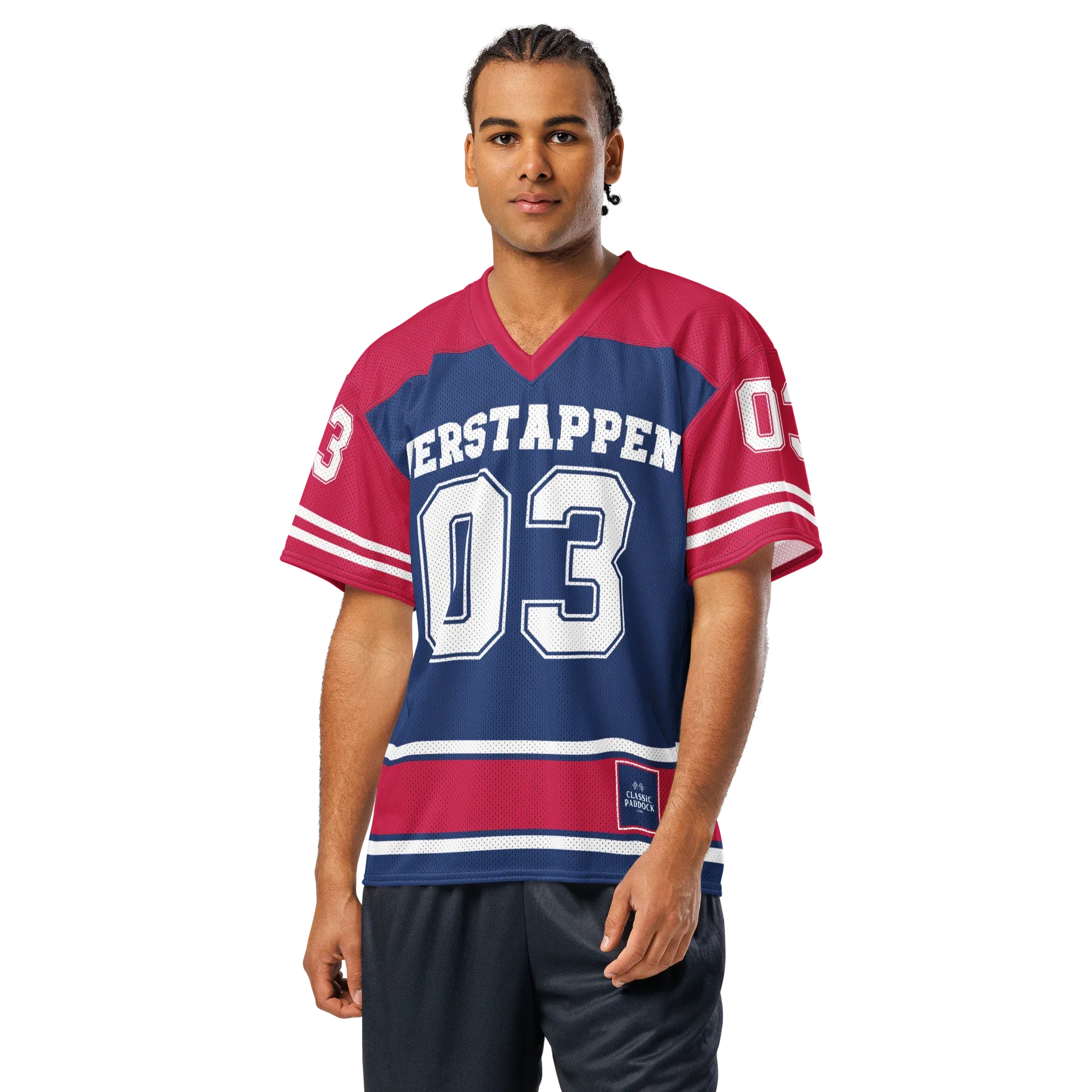 MAX VERSTAPPEN NFL JERSEY - BLUE - ClassicPaddockStore