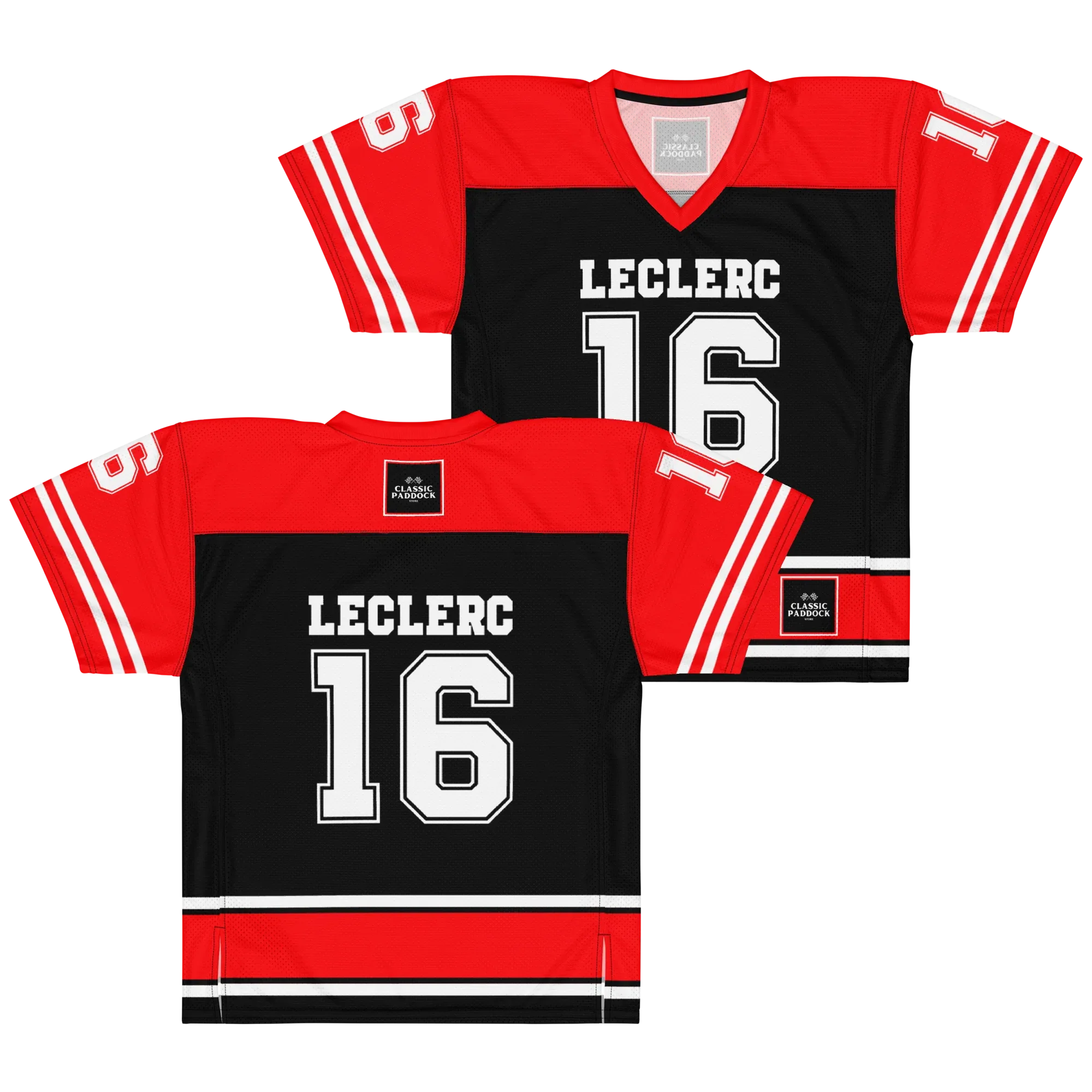 CHARLES LECLERC NFL JERSEY - BLACK - ClassicPaddockStore