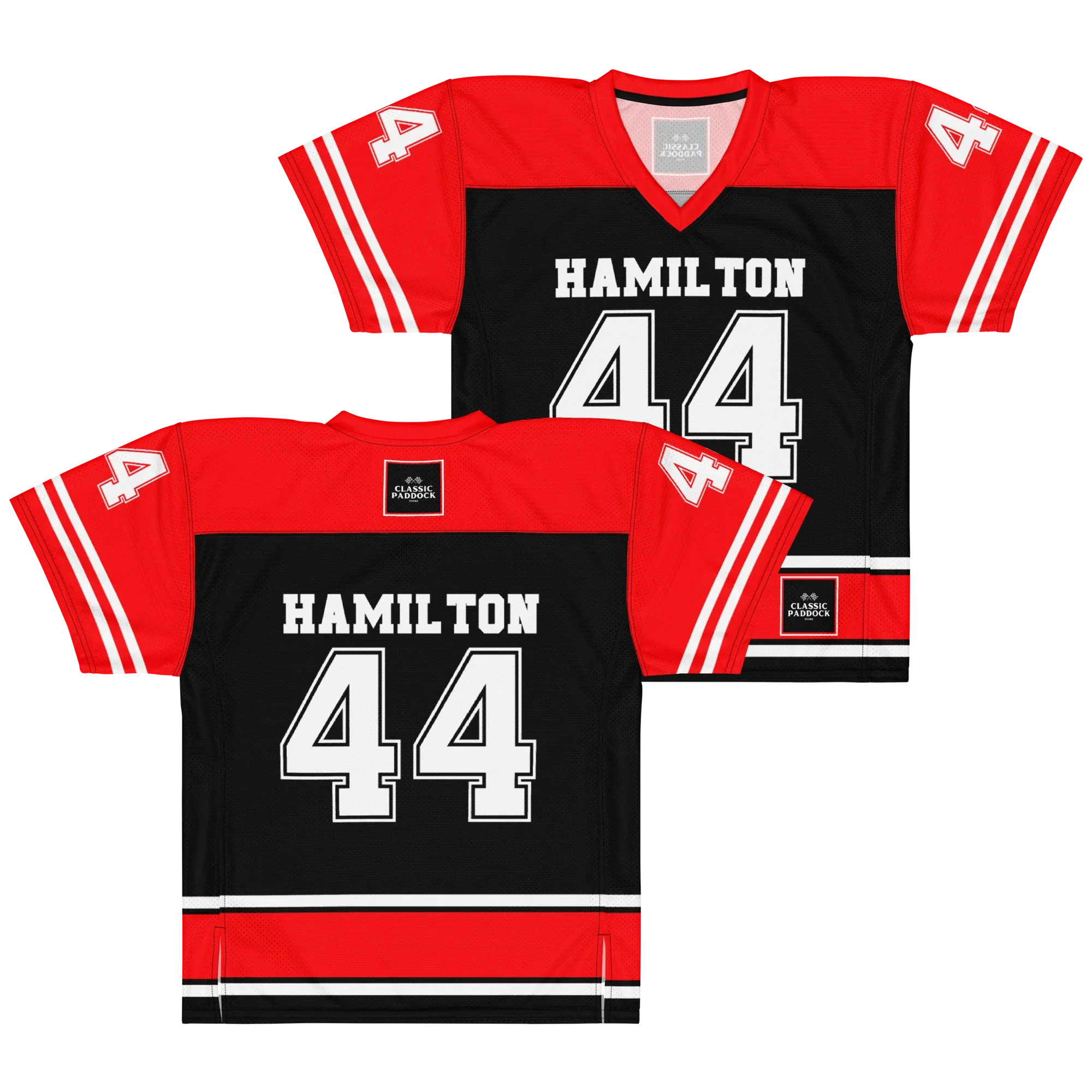LEWIS HAMILTON NFL JERSEY - BLACK - ClassicPaddockStore