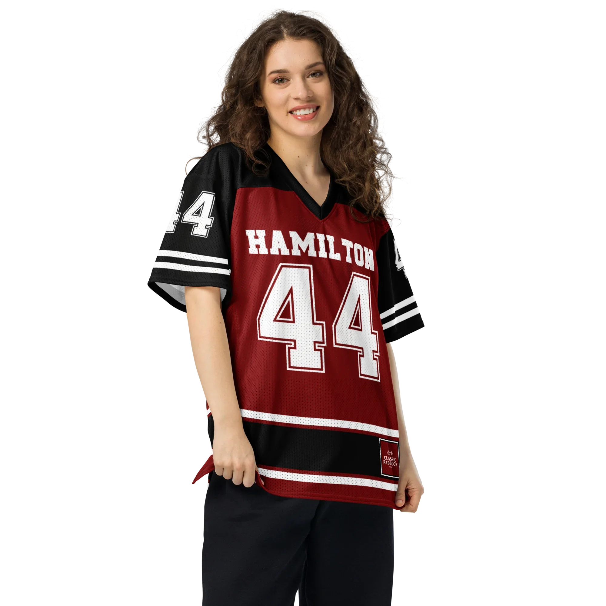 LEWIS HAMILTON NFL JERSEY - DARK RED - ClassicPaddockStore