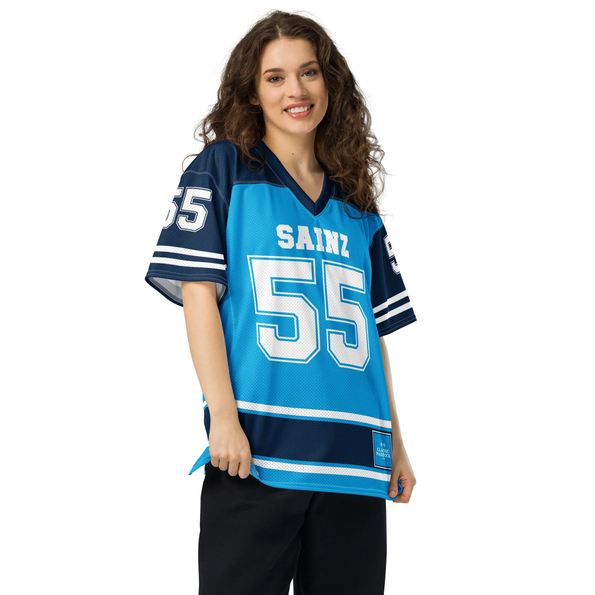 CARLOS SAINZ NFL JERSEY - LIGHT BLUE - ClassicPaddockStore