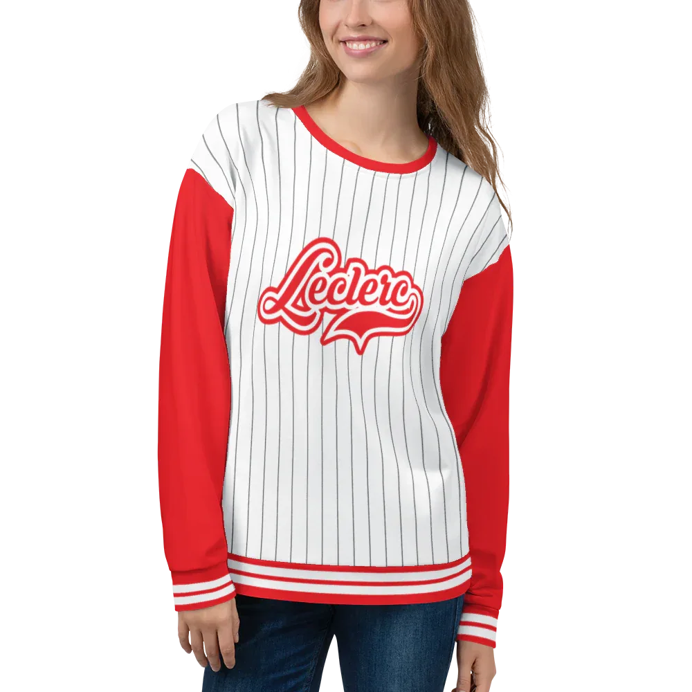 CHARLES LECLERC BASEBALL SWEATSHIRT - ClassicPaddockStore