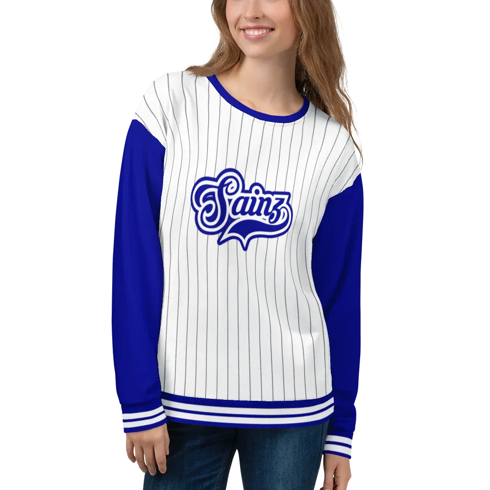 CARLOS SAINZ BASEBALL SWEATSHIRT - ClassicPaddockStore