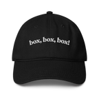 BOX BOX BOX! BASEBALL CAP - ClassicPaddockStore