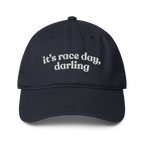 IT'S RACE DAY BASEBALL CAP - WHITE - ClassicPaddockStore