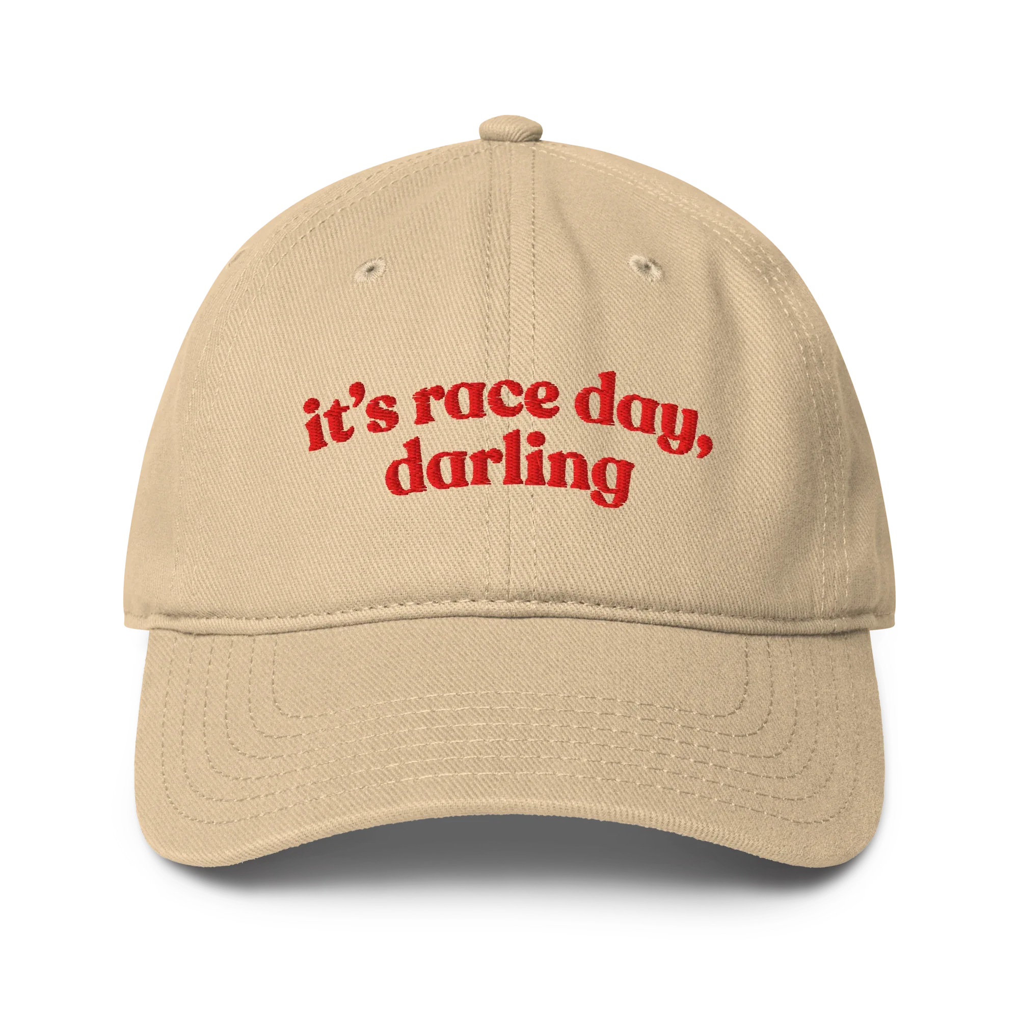 ITS RACE DAY BASEBALL CAP - RED - ClassicPaddockStore