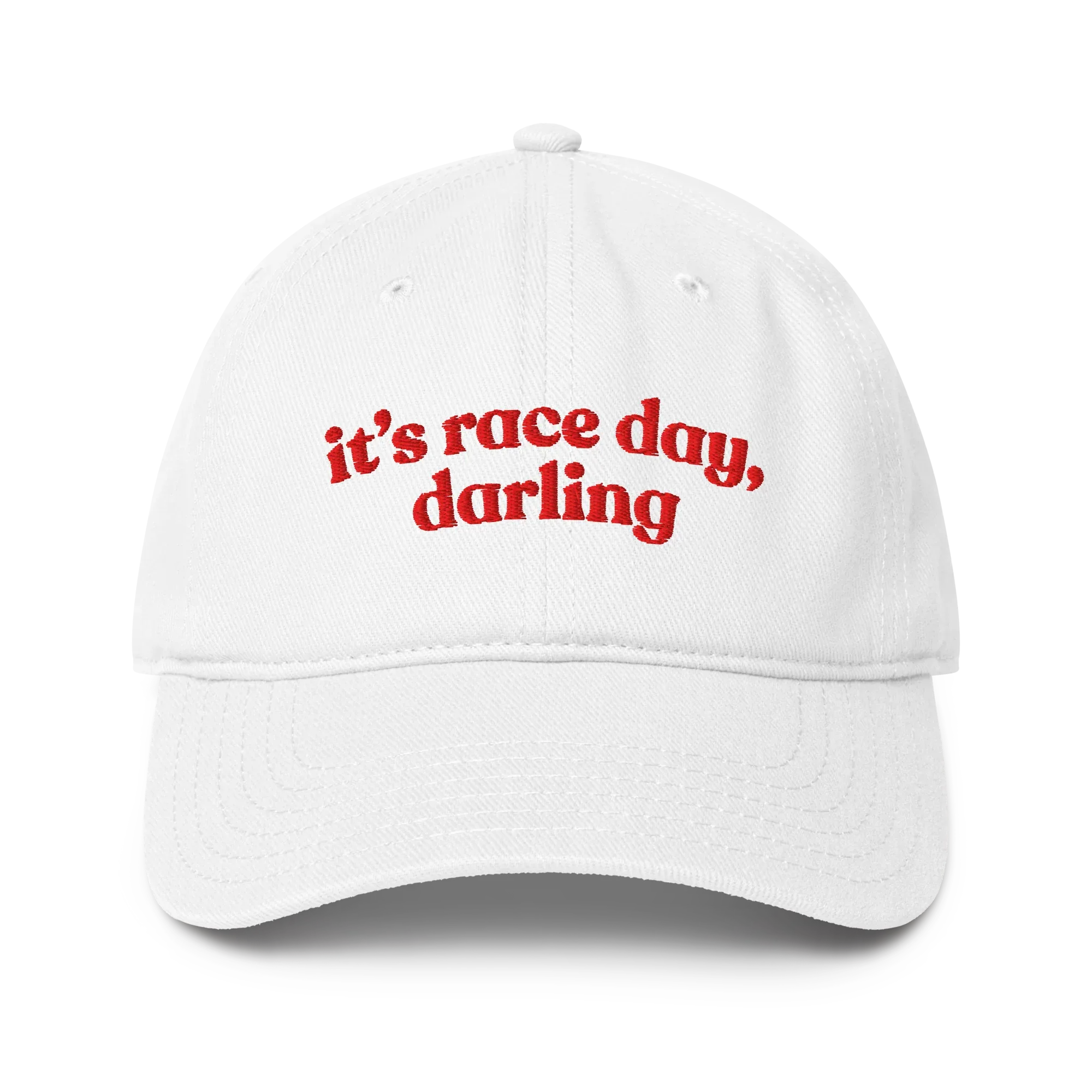 ITS RACE DAY BASEBALL CAP - RED - ClassicPaddockStore