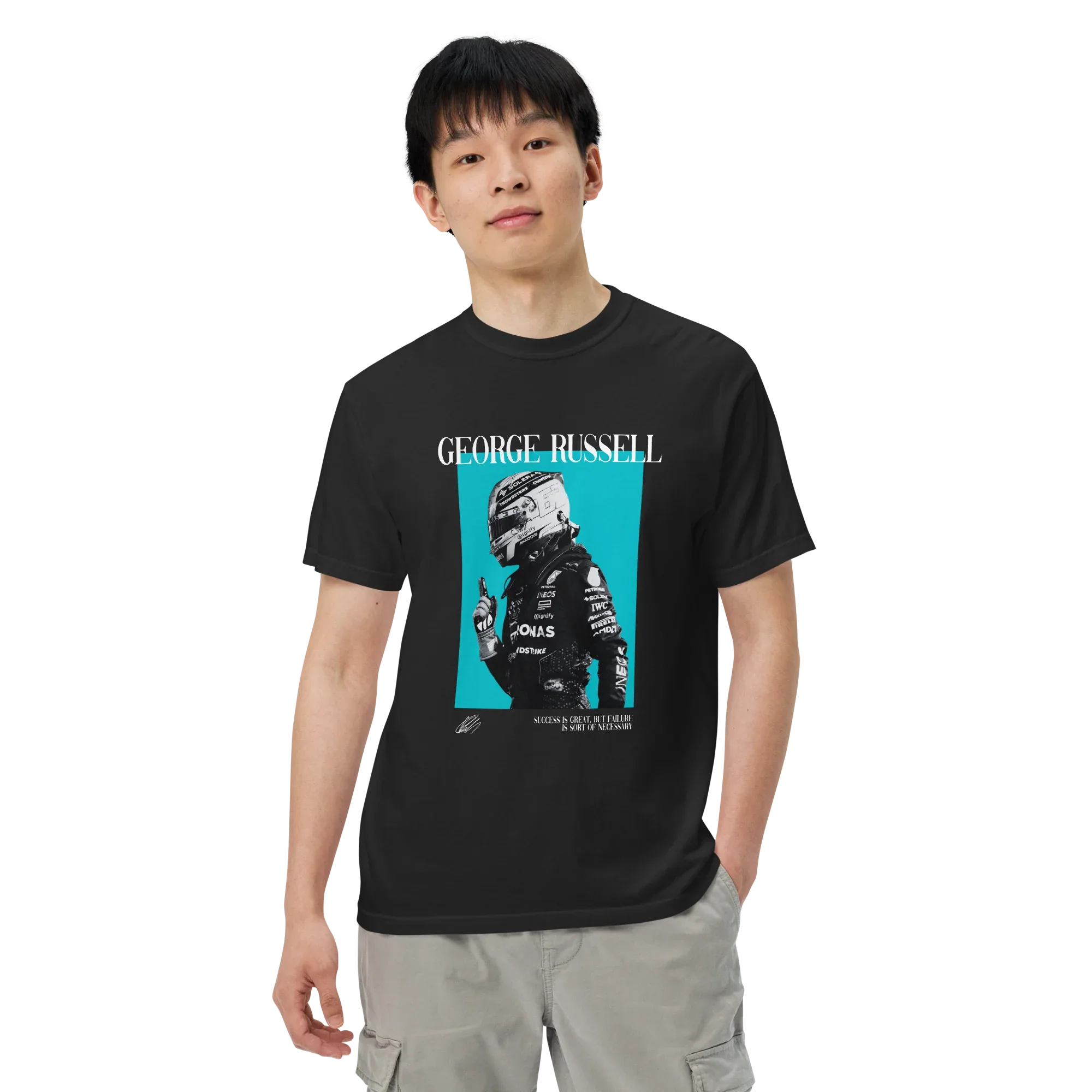 GEORGE RUSSELL MERCEDES T-SHIRT - ClassicPaddockStore