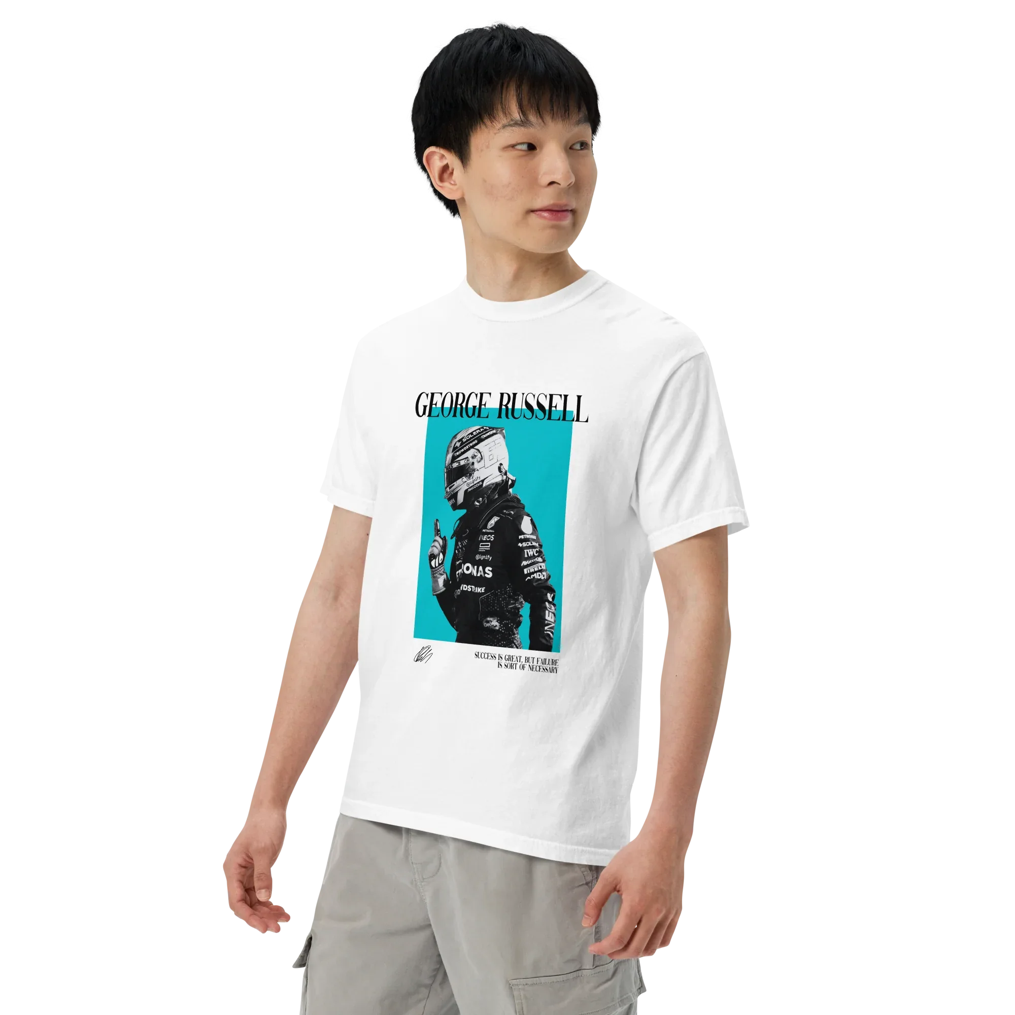 GEORGE RUSSELL MERCEDES T-SHIRT - ClassicPaddockStore