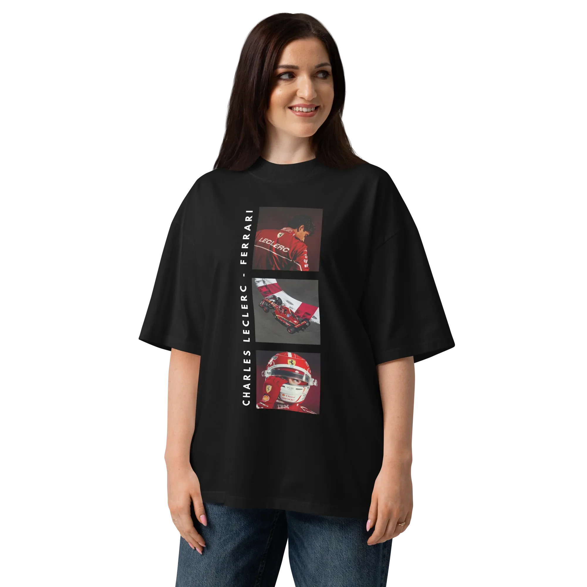 CHARLES LECLERC FERRARI OVERSIZE T-SHIRT - ClassicPaddockStore