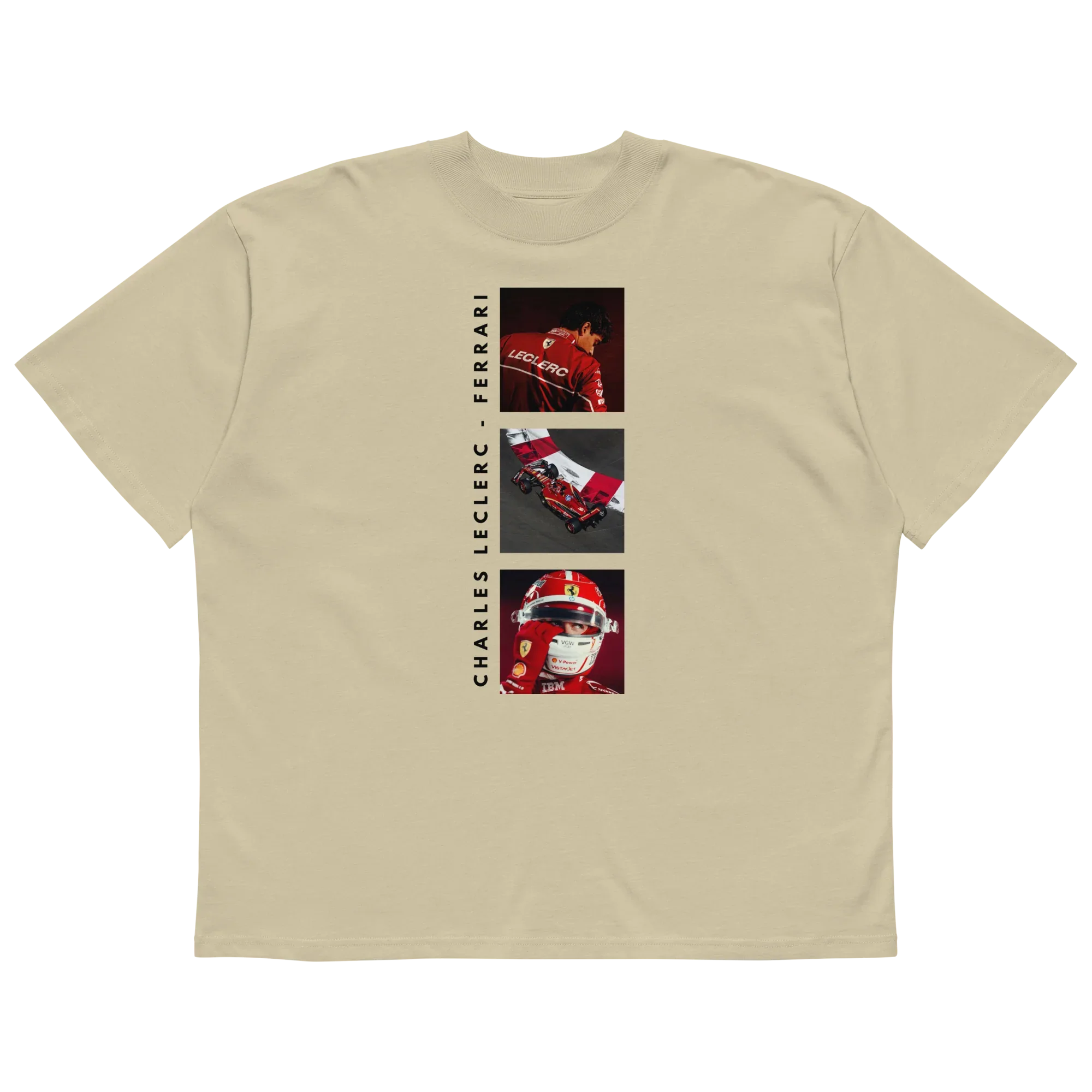 CHARLES LECLERC FERRARI OVERSIZE T-SHIRT - ClassicPaddockStore