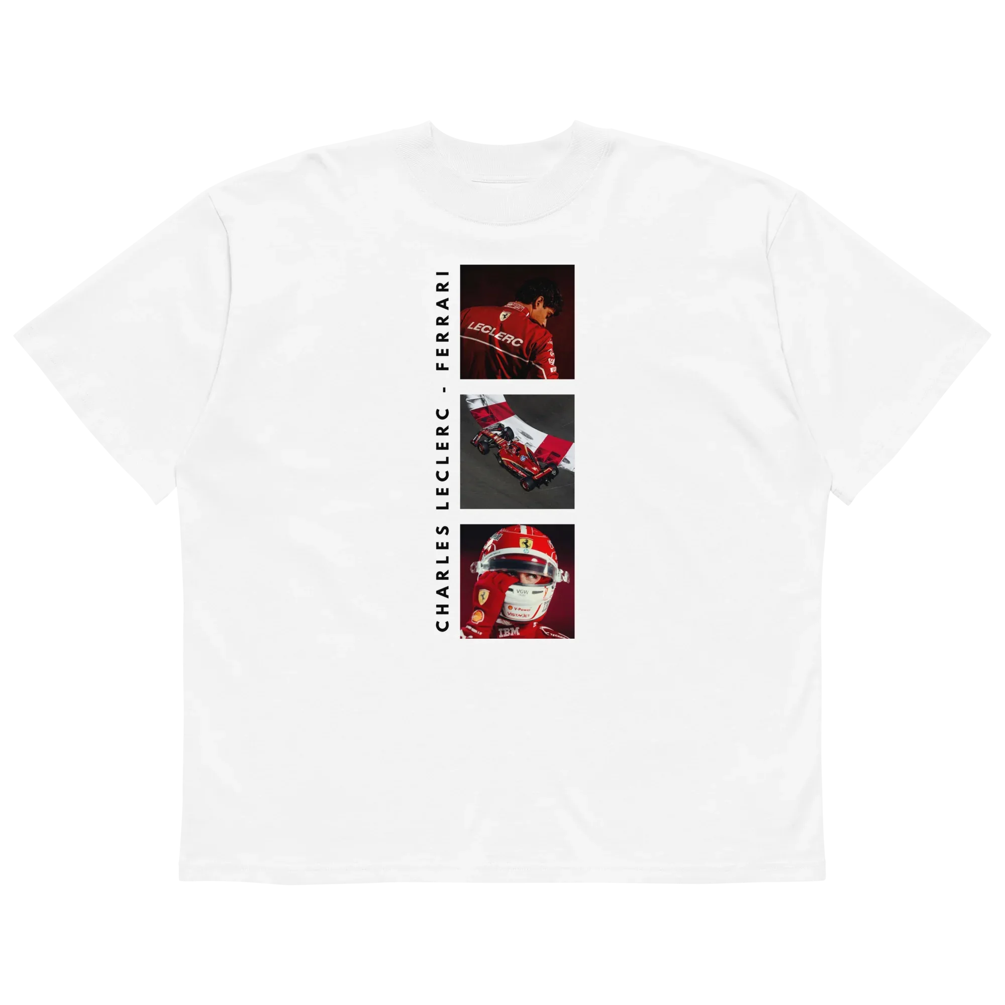 CHARLES LECLERC FERRARI OVERSIZE T-SHIRT - ClassicPaddockStore